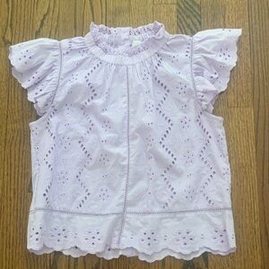 Women’s Lavender Eyelet Top size XS